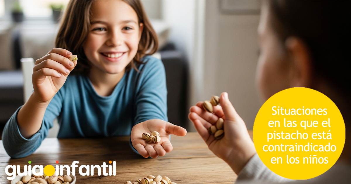 Cuándo está prohibido el pistacho en niños