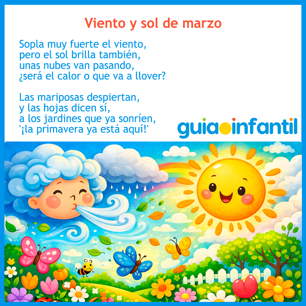 Poema corto de marzo para niños