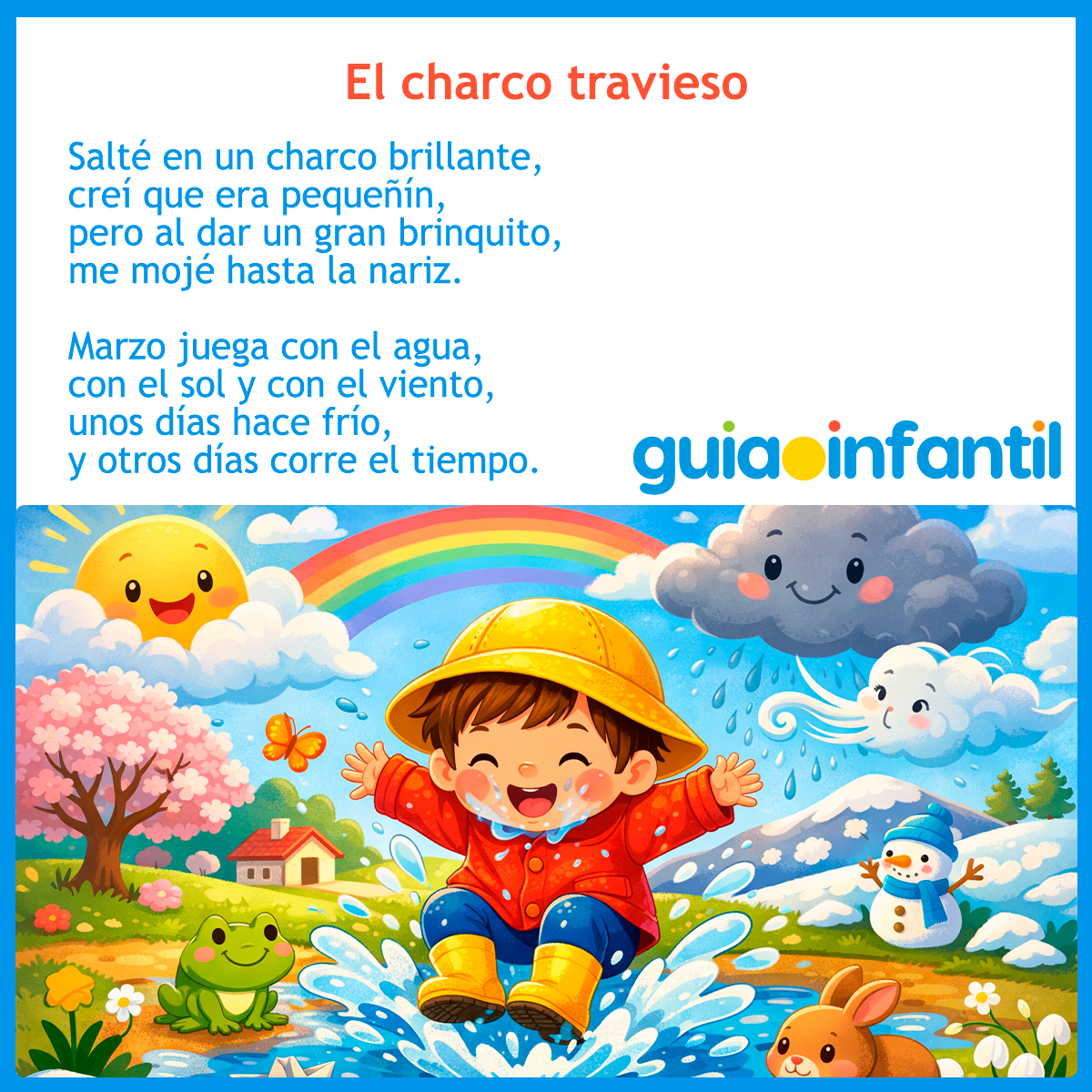 Poesía corta para los niños