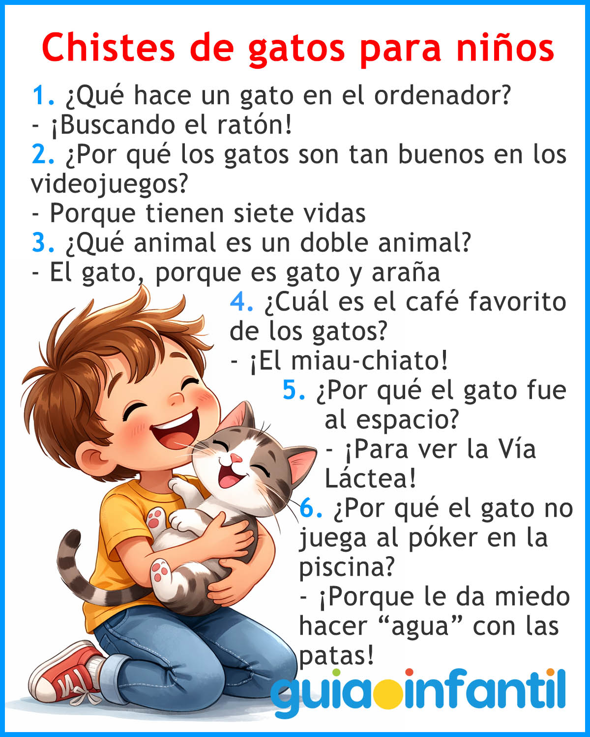 Chistes de gatos para niños
