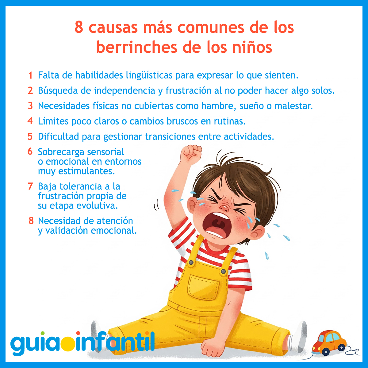 Causas comunes de los berrinches de los niños