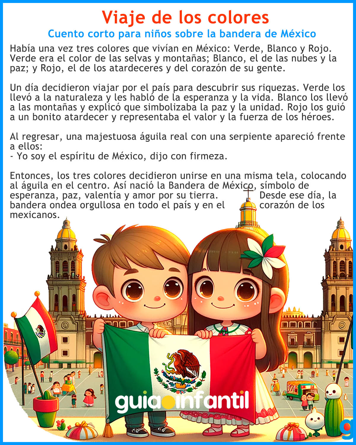 cuento de la bandera de mexico
