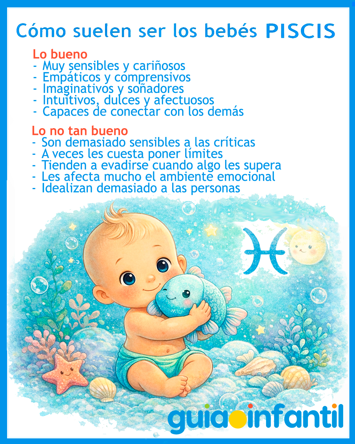 Cómo son los bebés Piscis