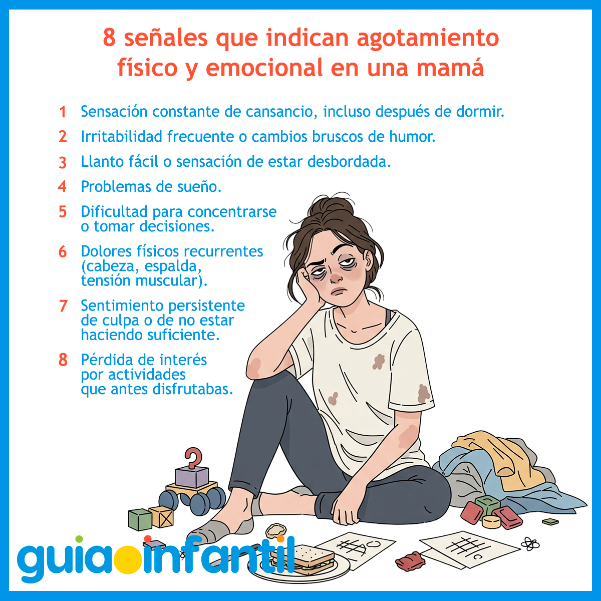 Señales de agotamiento en una madre