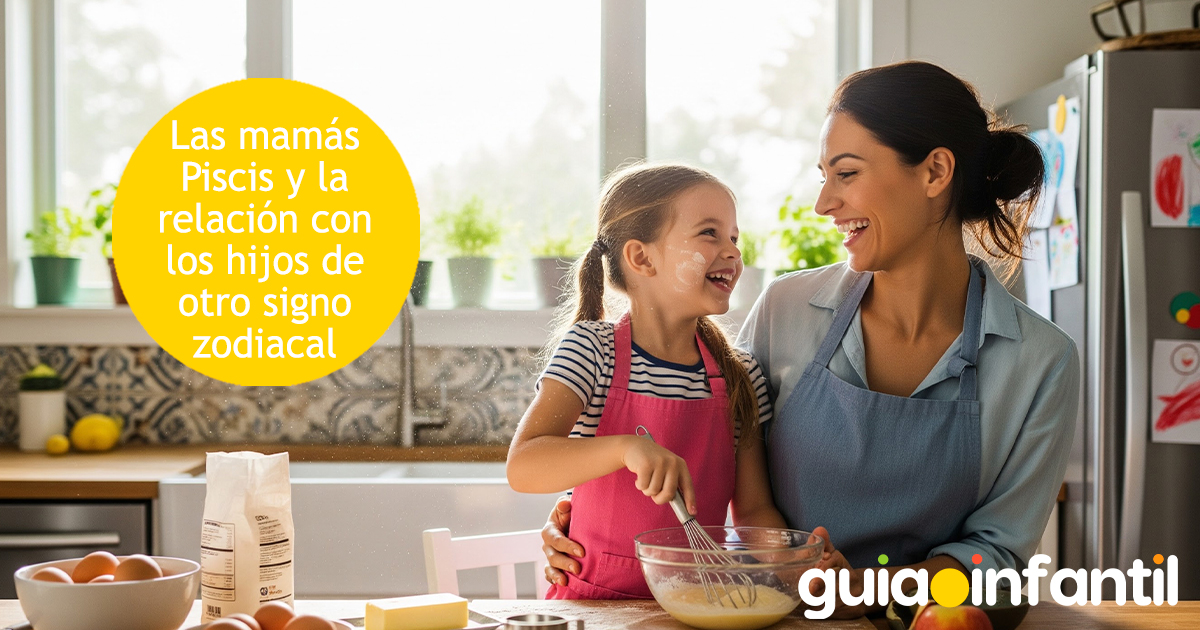 Madres Piscis y sus hijos de otro signo