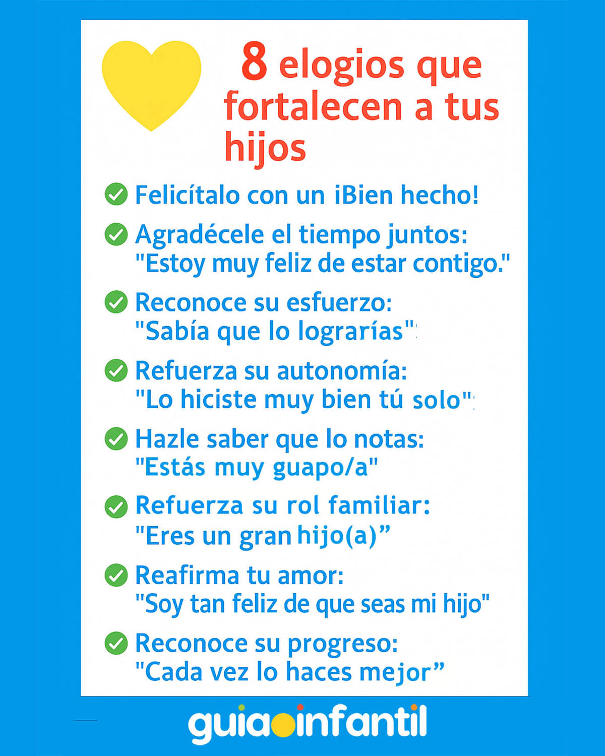 Elogios y cumplidos para niños