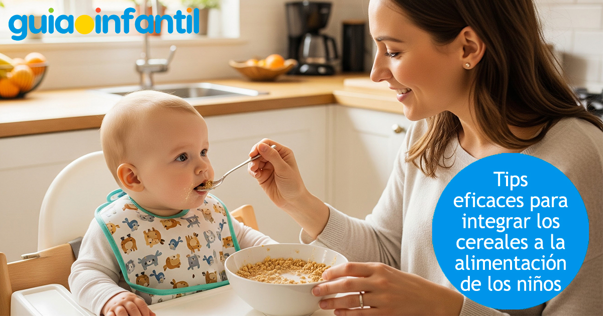 Integrar cereales a la dieta del bebé