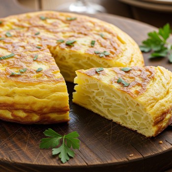 Receta fácil de la tradicional tortilla de patatas para niños paso a paso