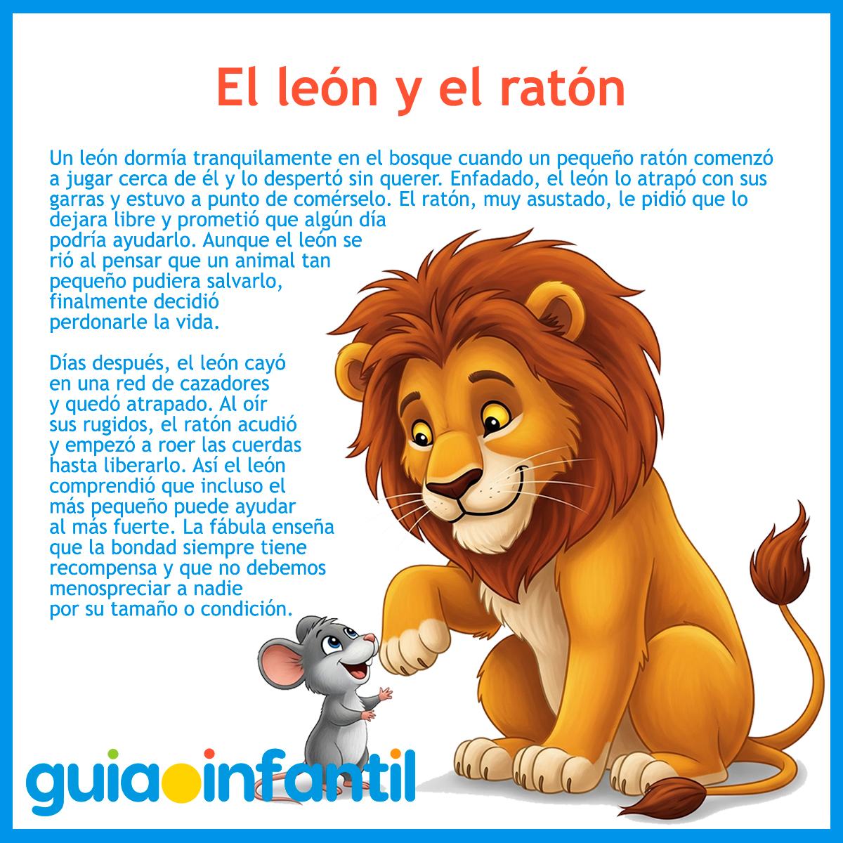 Fábula, El león y el ratón