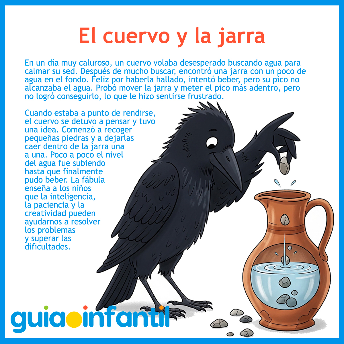 Fábula, El cuervo y la jarra
