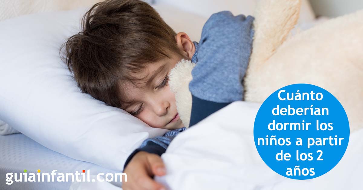 cuanto debe dormir un niño de 2 años