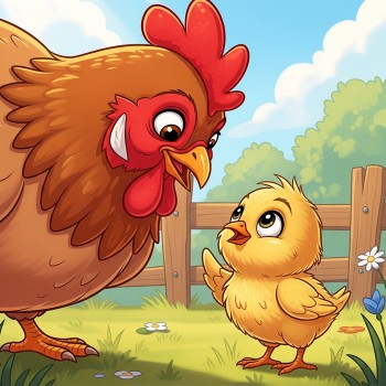 Un pollito llamado Llito - Cuento corto para niños despistados o distraídos