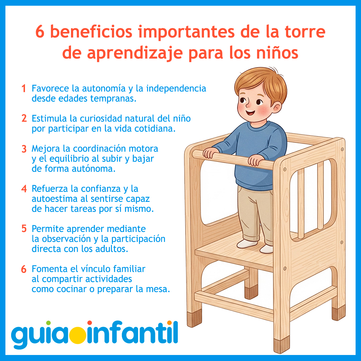 Beneficios de las torres de aprendizaje infantil