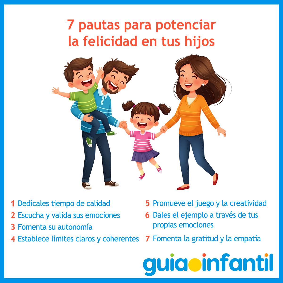 Pautas para lograr la felicidad de los niños