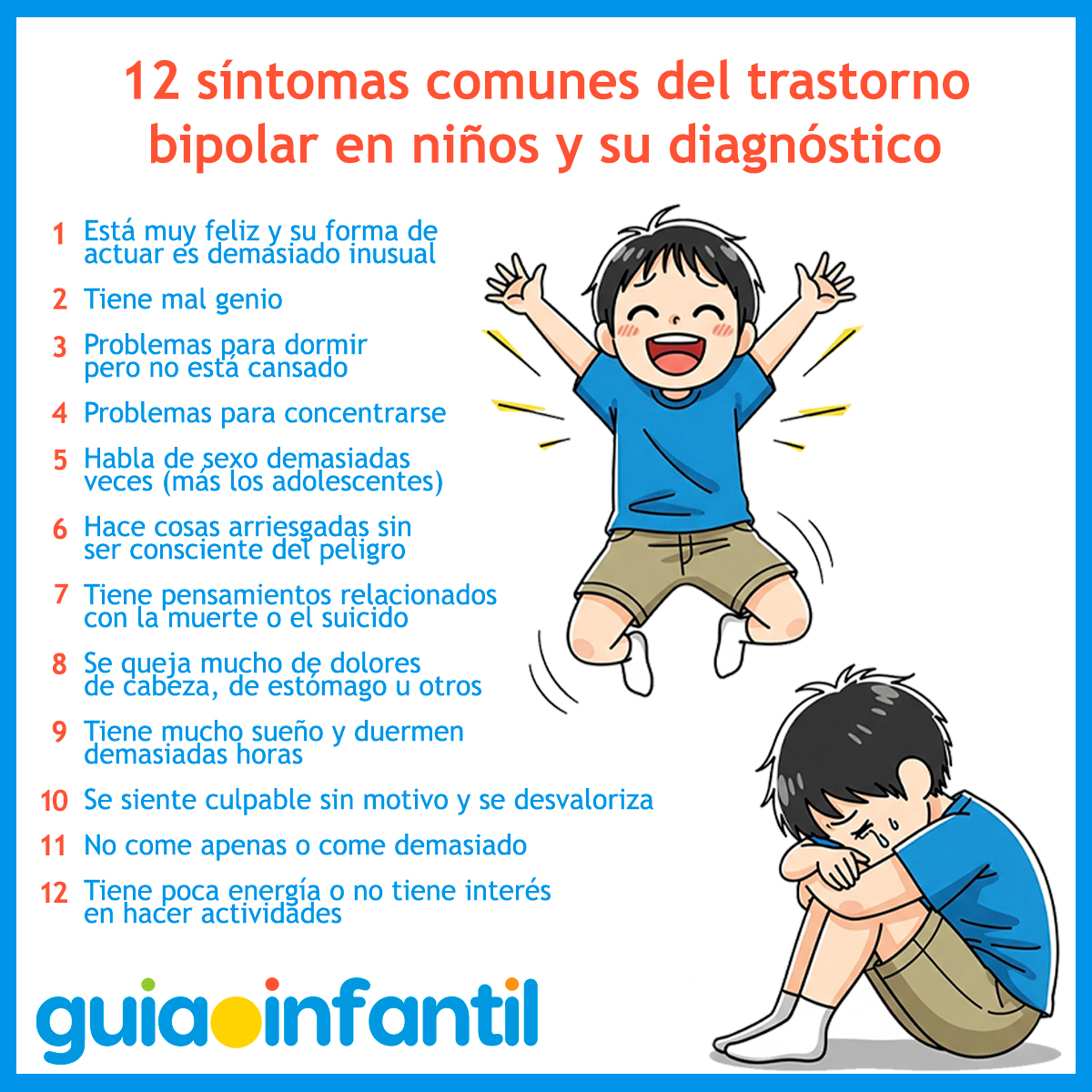 Síntomas del trastorno bipolar en niños
