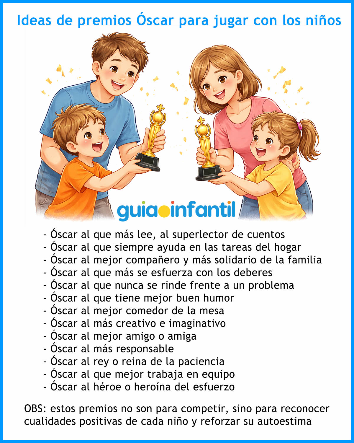 premios Oscar a los hijos