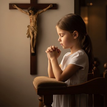 6 oraciones cortas de Semana Santa para niños - Rezar en familia