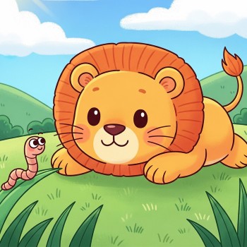 El león y el gusano - Cuentos educativos para leer con los niños