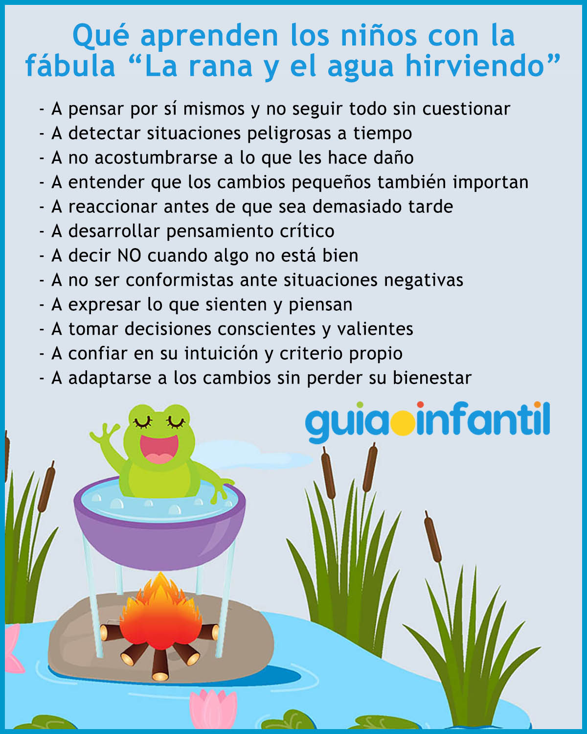 fabula de la rana y el agua hirviendo