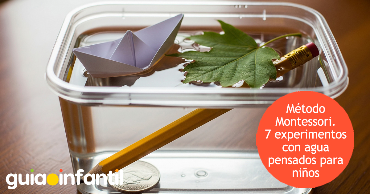 Experimentos con agua para los niños