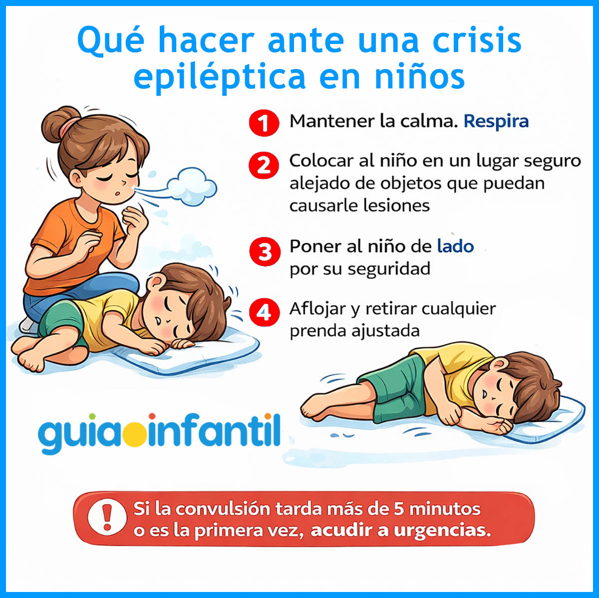 qué hacer ante crisis epilepsia en niños