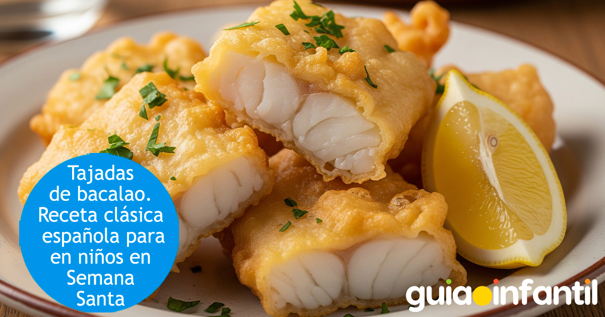 Tajadas de bacalao para niños
