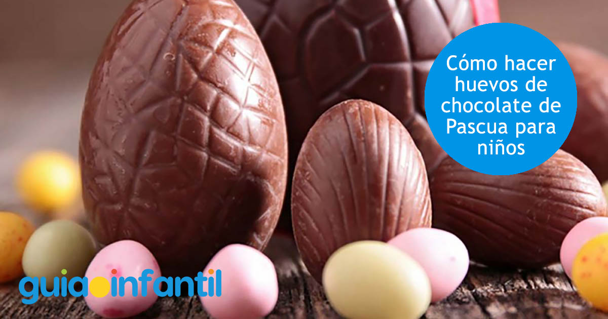 receta de huevos de chocolate o de Pascua