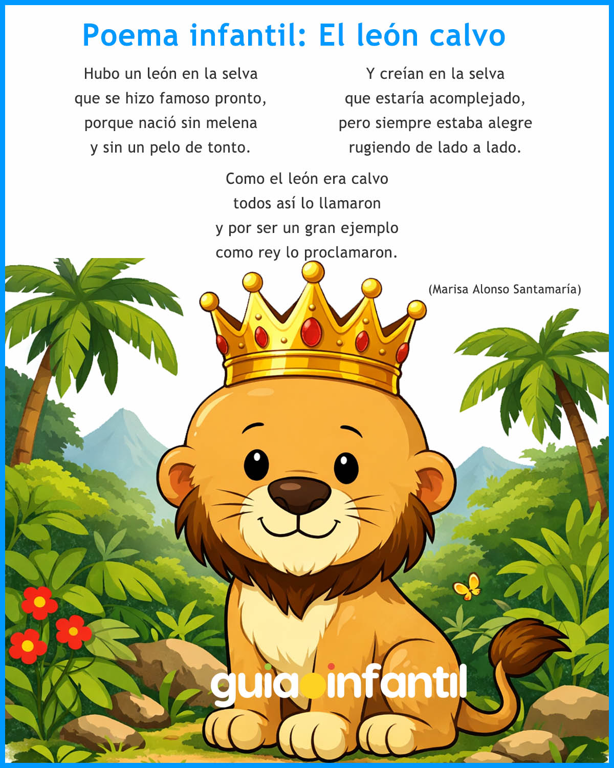 León calvo. poema de animales