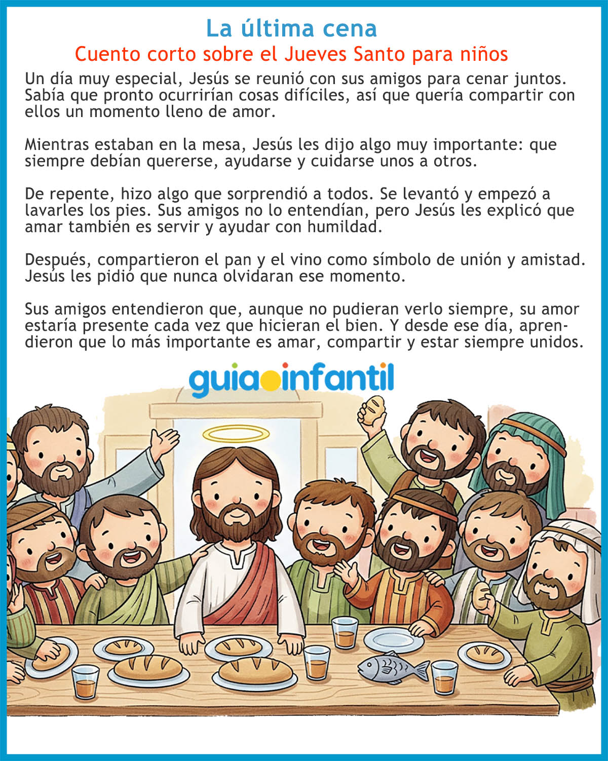 cuento corto del jueves santo para niños