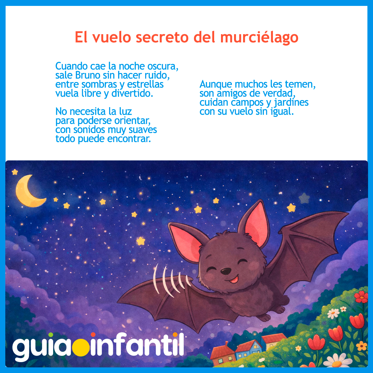 Poema infantil sobre los murciélagos