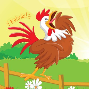 Cuando el gallo cantó. Cuento infantil de animales para empezar el día