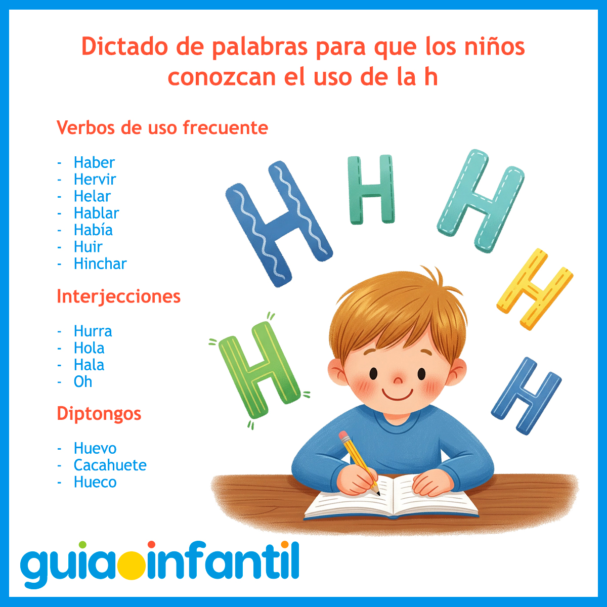 Uso de la H para niños