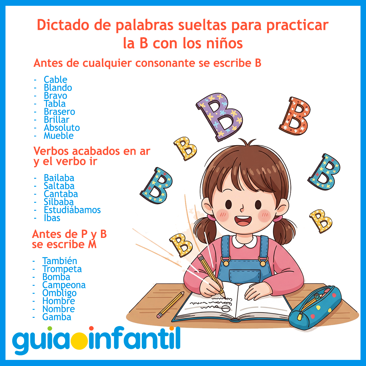 Palabras sueltas con B para niños