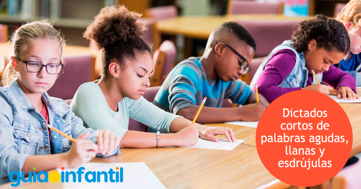 Dictados de palabras llanas para niños