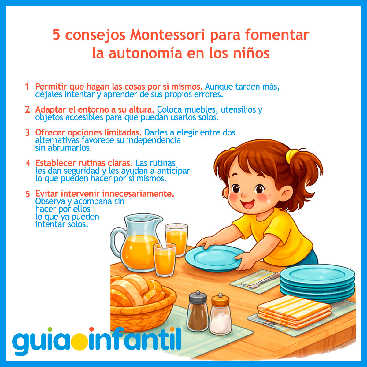 Consejos Montessori para niños