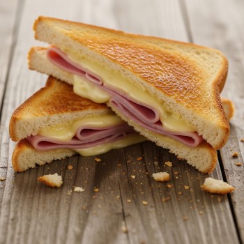 Sándwich mixto frito o bikini - Recetas rápidas para hacer con los niños