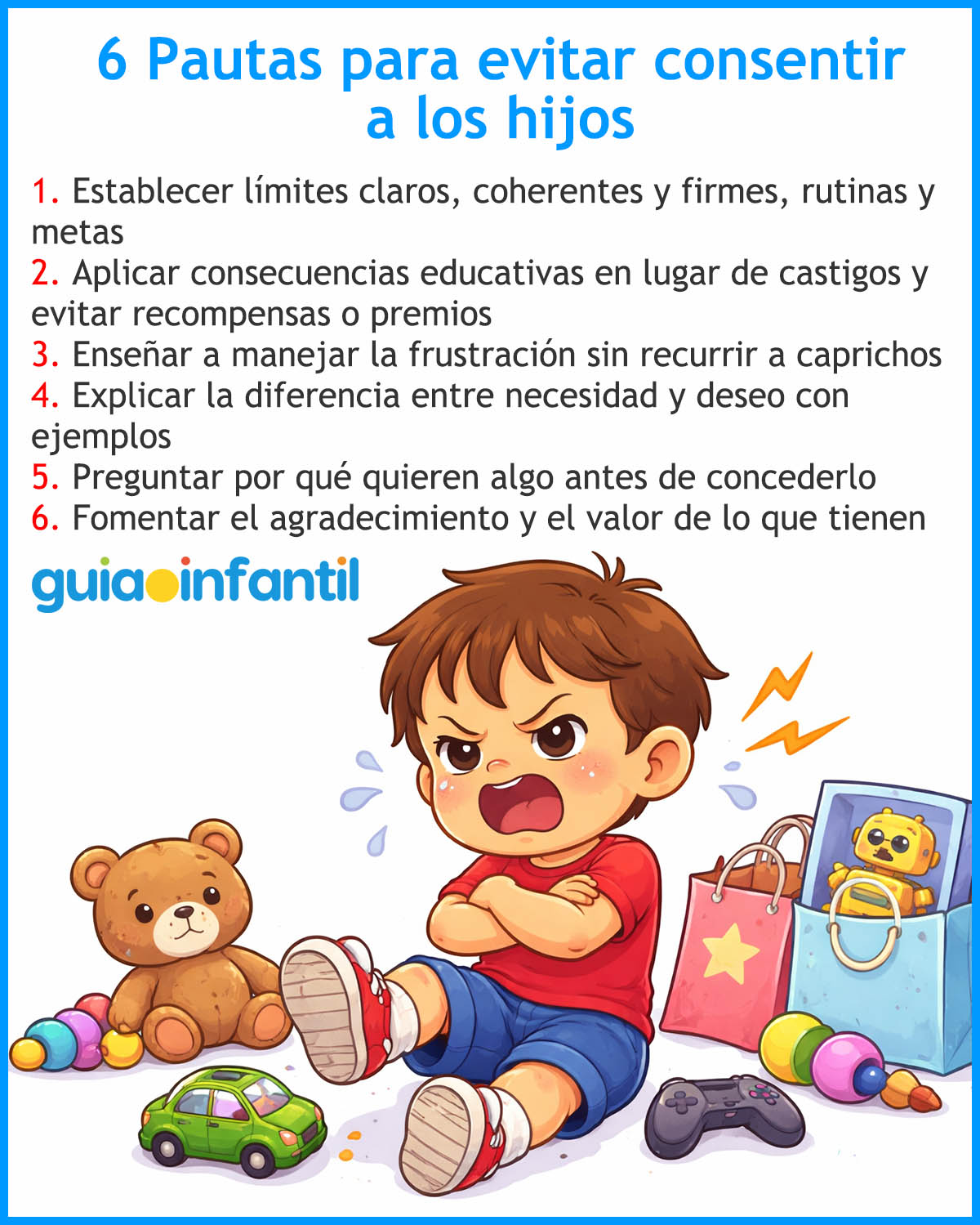 consejos para no consentir a los hijos