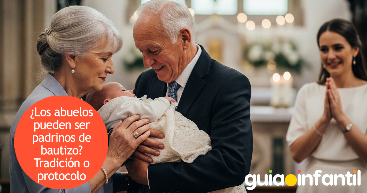 Abuelos como padrinos de bautizo para los niños