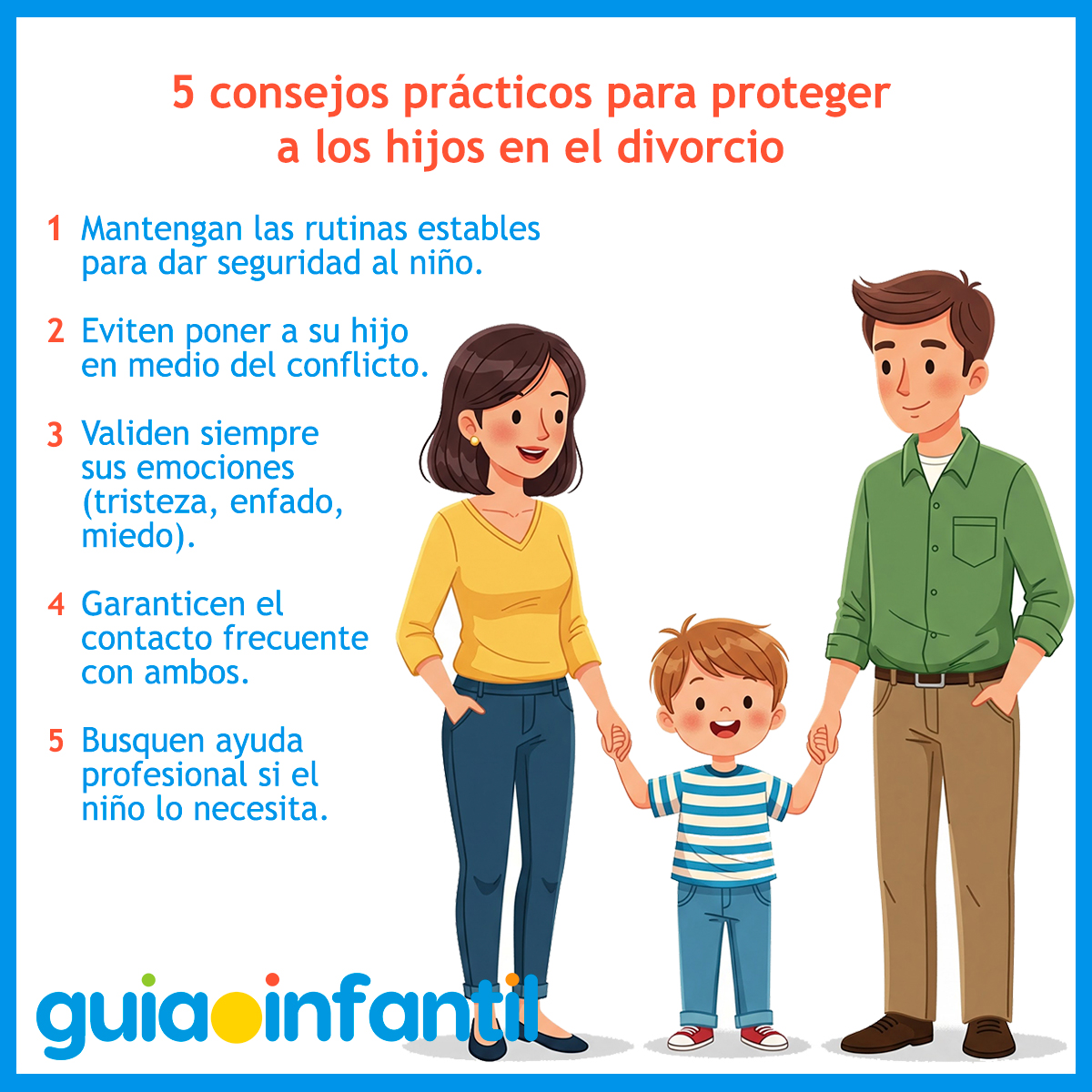 Tips para gestionar el divorcio con los niños
