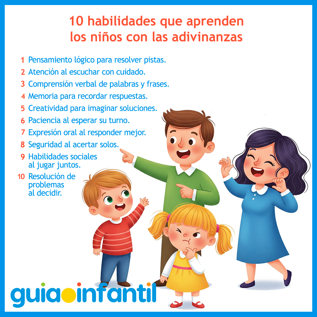 Habilidades que otorgan las adivinanzas a los niños