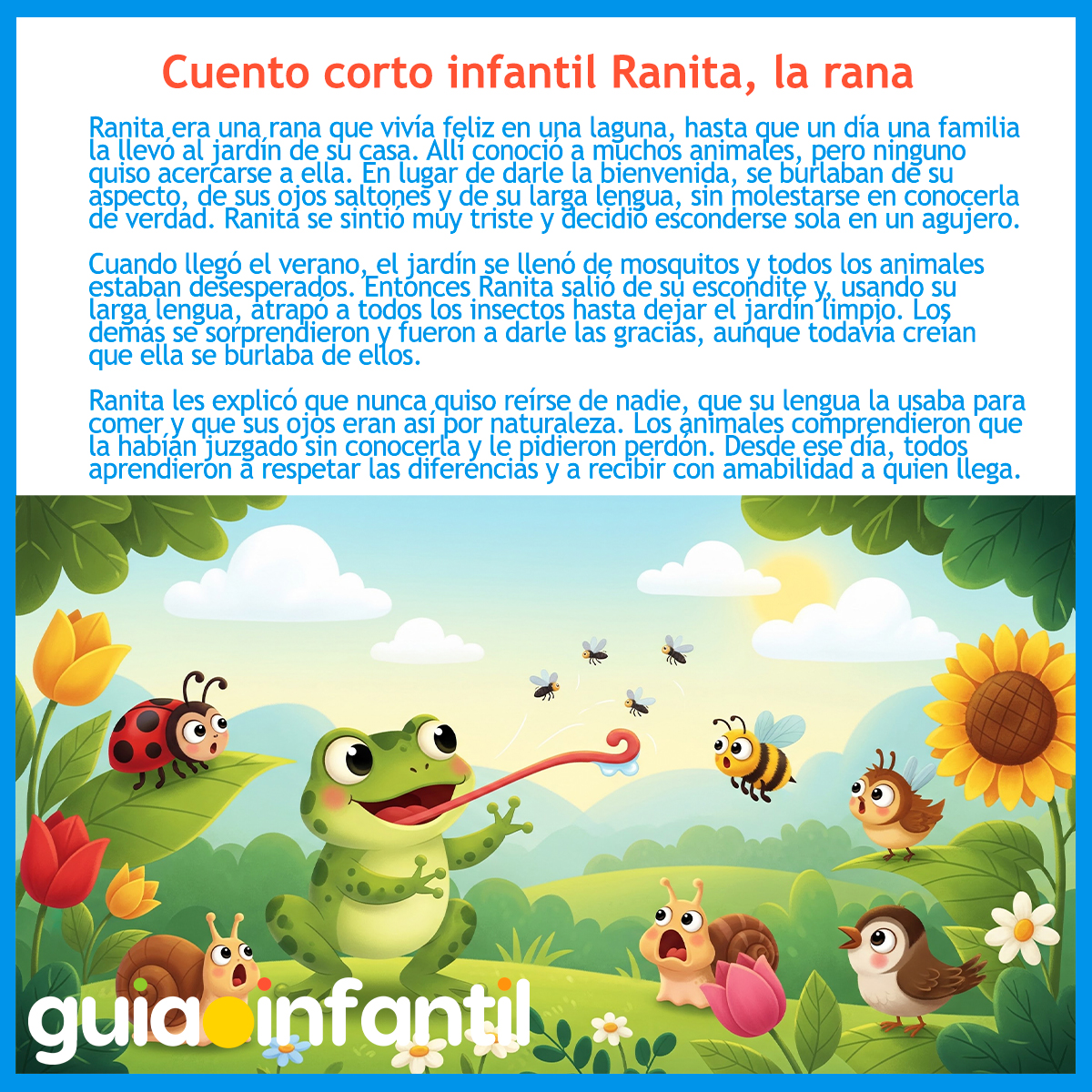 Versión corta del cuento corto para niños