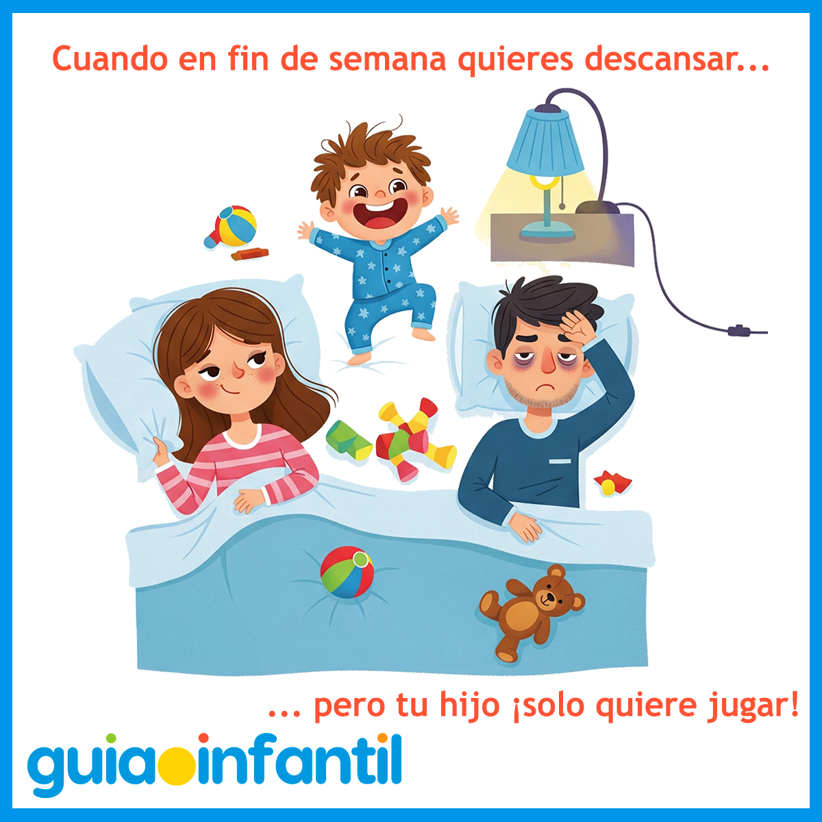 Niños que despiertan temprano los fines de semana