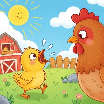 El pollito Chillón - Fábula moderna para niños que quieren llamar la atención