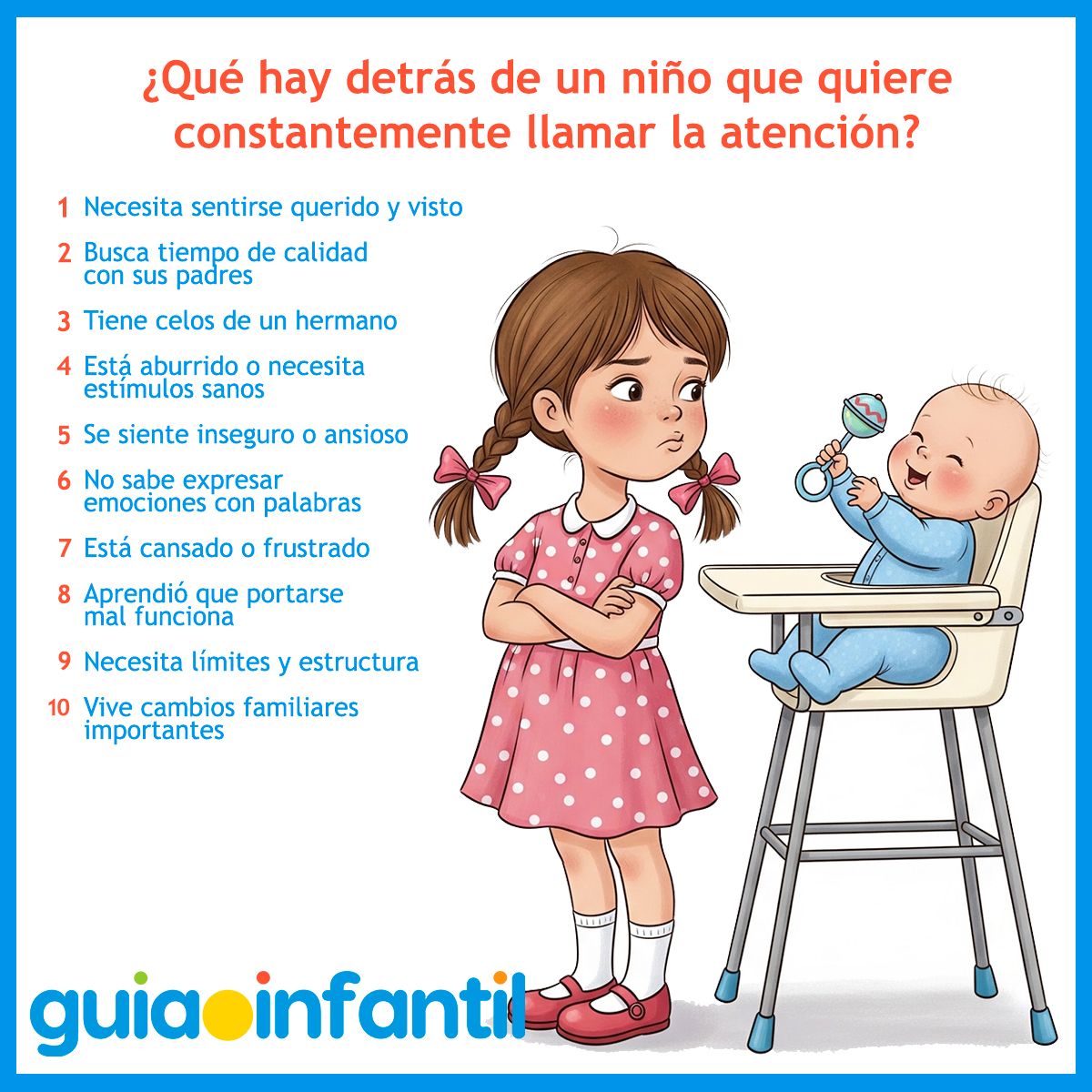 Por qué los niños siempre quieren llamar la atención