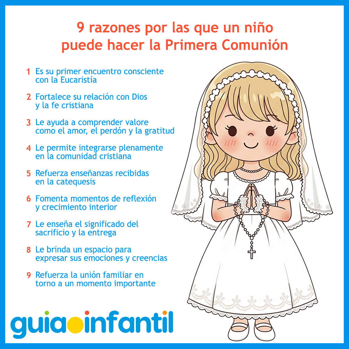 Razones por las que los niños quieren hacer su Primera Comunión