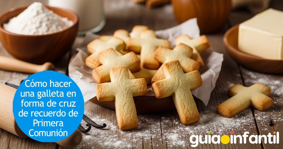 Receta de galletas en forma de cruz para la Primera Comunión