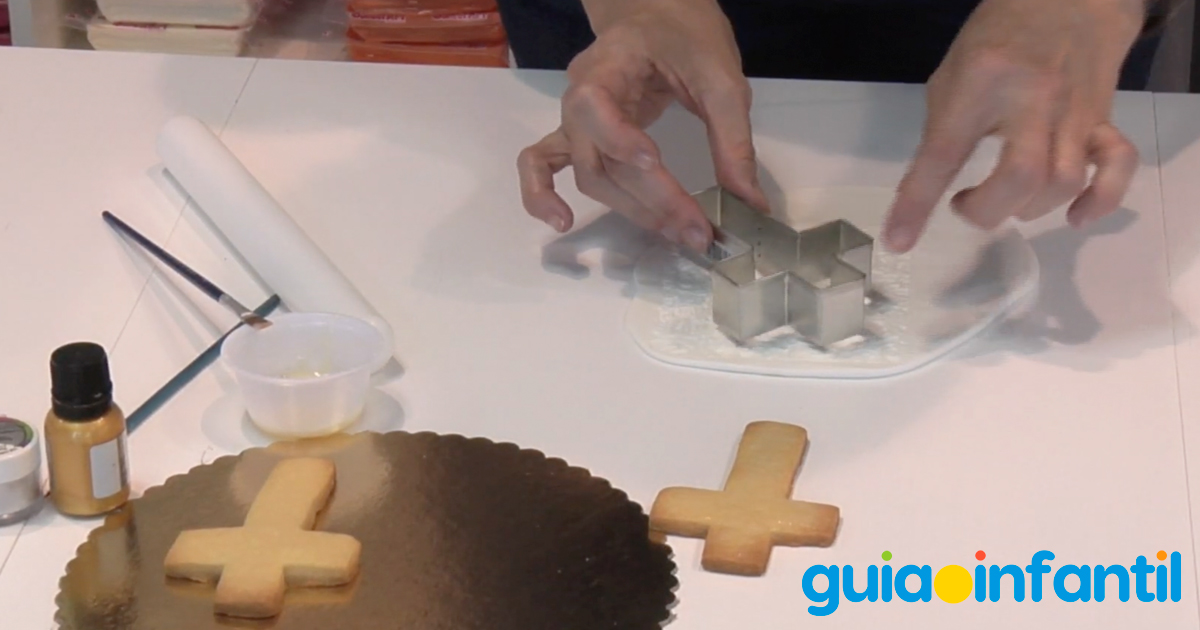 Decorar galletas con fondant