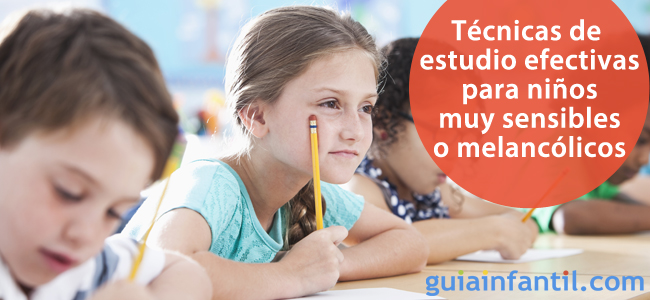 Buenas técnicas de estudio para los niños con mucha sensibiidad