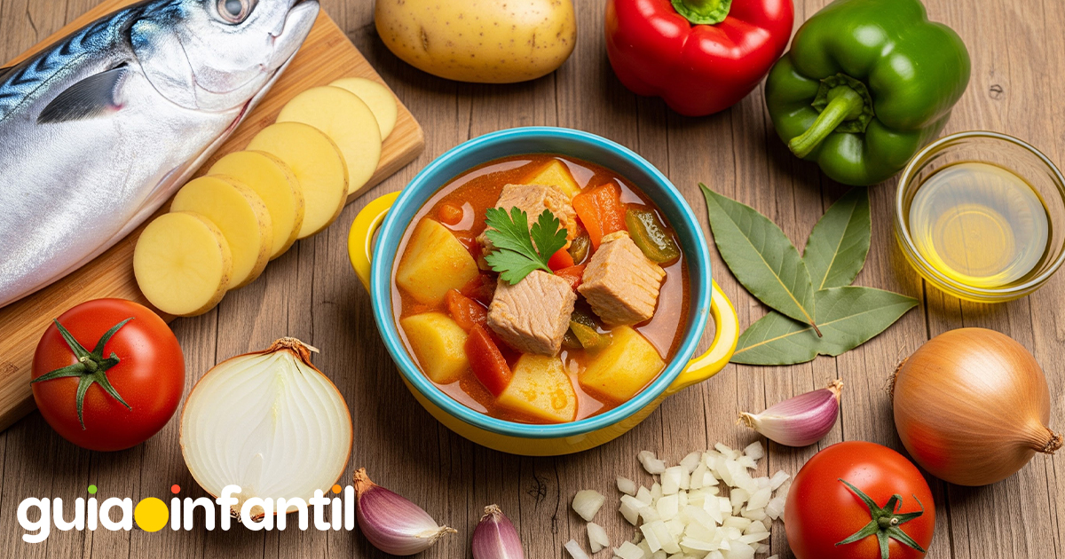 Receta de marmitako de bonito para niños