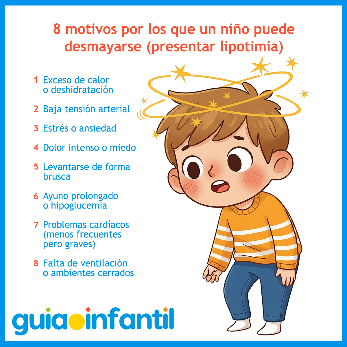 Causas de lipotimia en los niños